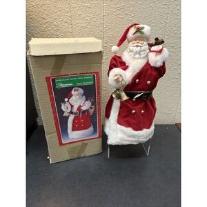 Vintage Christmas Around The World Porcelain Santa Tree Topper~54-623